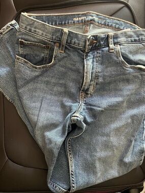 Old Navy Men's Light Blue Relaxed Straight Jeans